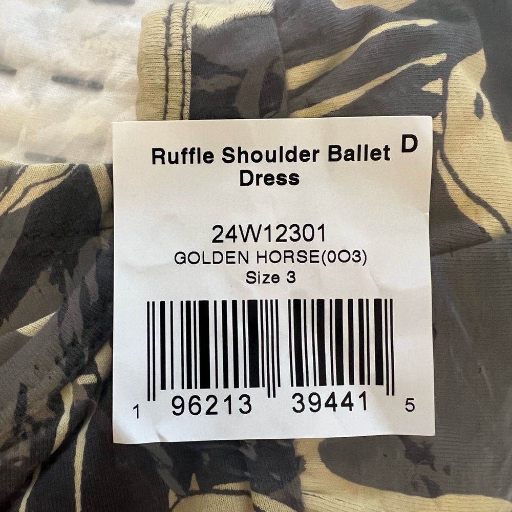 NWT!! Tea Collection Ruffle Shoulder Ballet Dress - Picture 3 of 4